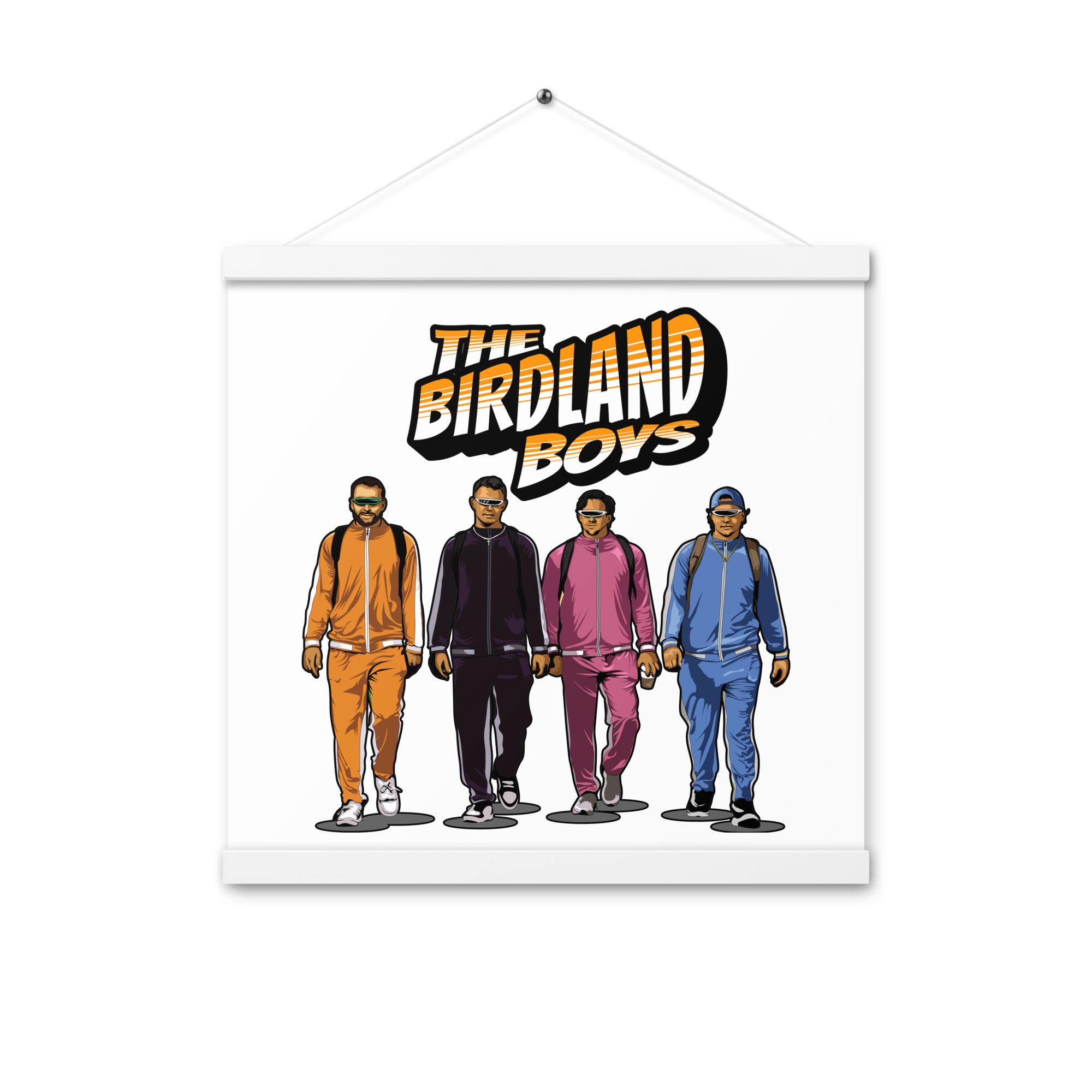 Birdland Boys Poster with hangers