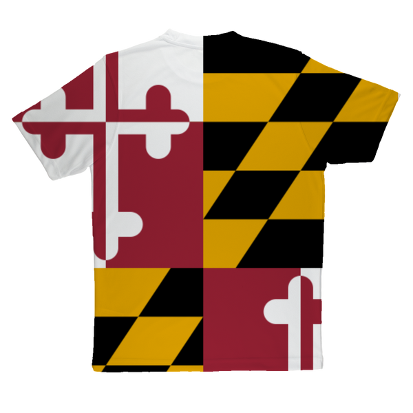 Maryland Flag Sublimation Performance Adult T-Shirt