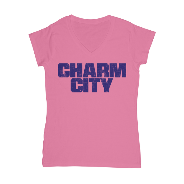Charm City Classic Women's V-Neck T-Shirt